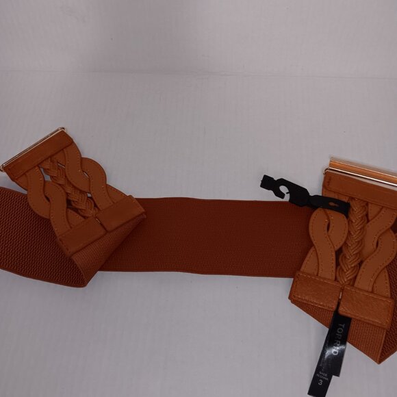 TORRID CROCHET FAUX LEATHER STRECTH BELT - Picture 6 of 10